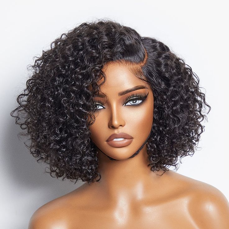 Curly Bob Lace Front Wig – Short & Sassy Human Hair