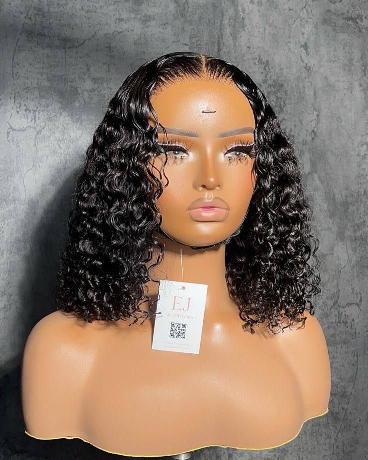 Curly Bob Lace Front Wig – Short & Sassy Human Hair